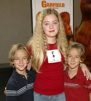 Sullivan Sweeten with his siblings.
